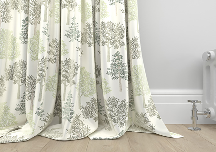 Coppice Faux Silk, Olive - Made to Measure Curtain - Image 6